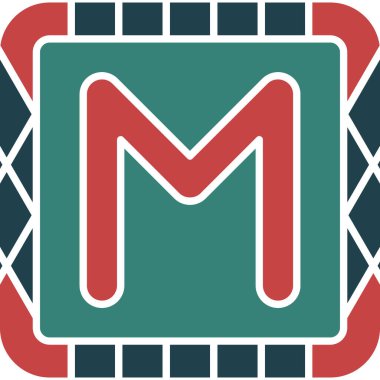 A harfi kutsal kişilerin resmi, vektör çizim