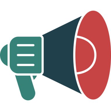 megafon ikon vektör illüstrasyon tasarımı