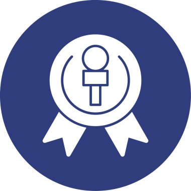 Web simgesi, vektör çizim madalya