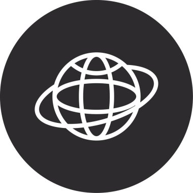 Dünya modern simgesinin vektör illüstrasyonu