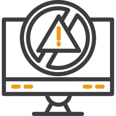 Uyarı vektör satırı simgesi