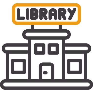 Bina. Web simgesi basit illüstrasyon