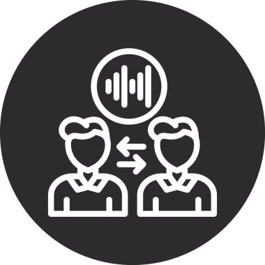 iş insanları simgesi vektör illüstrasyonu