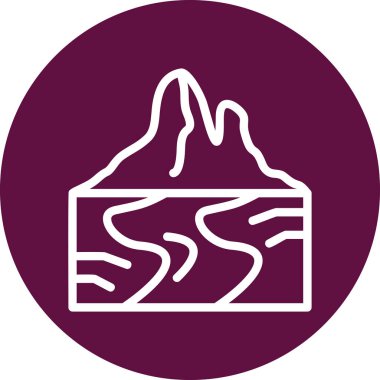 Dondurma. Web simgesi basit illüstrasyon