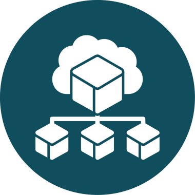 Bulut depolama simgesi. vektör illüstrasyonu