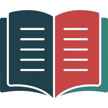 Kitap. Web simgesi basit illüstrasyon