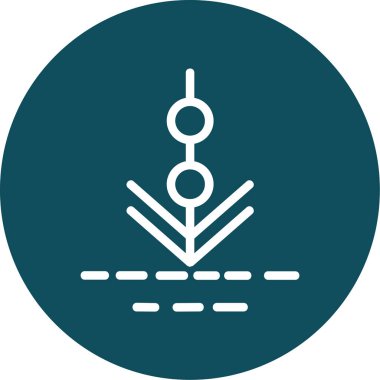 güzel bahçe vektör çizgisi simgesi