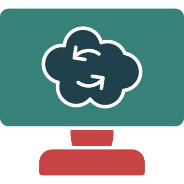 cloud computing. web icon simple design