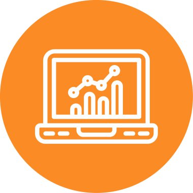 Bir bilgisayar simgesinin vektör illüstrasyonu