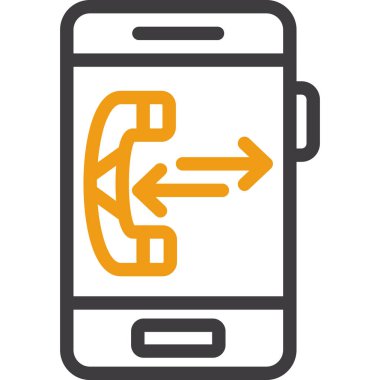 cep telefonu ikonu vektör illüstrasyonu