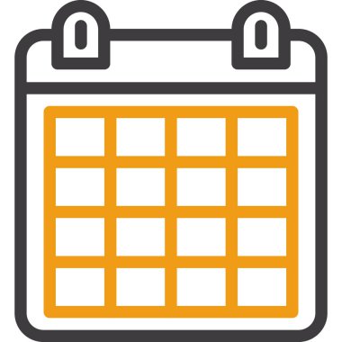 Takvim. Web simgesi basit illüstrasyon