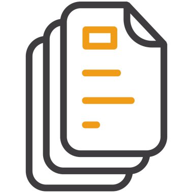 belge simgesi vektör illüstrasyonu