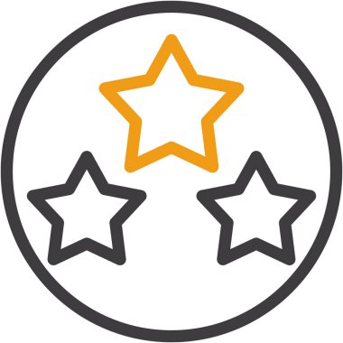 Yıldızlar. Web simgesi basit illüstrasyon