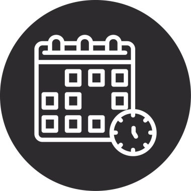 Takvim simgesi, vektör çizimi