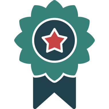 Rozet. Web simgesi basit illüstrasyon