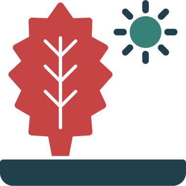 Vektör güneş simgesi, vektör illüstrasyonu