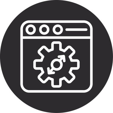 seo modern simgesinin vektör illüstrasyonu