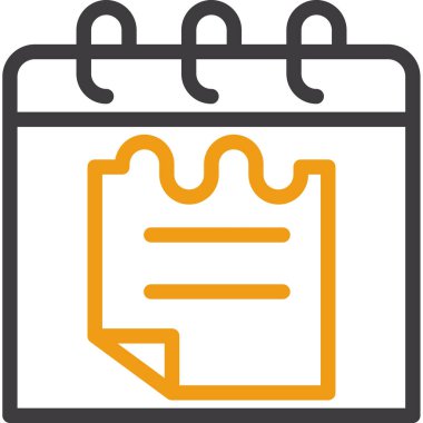 takvim tarihi simgesi ana hat biçiminde