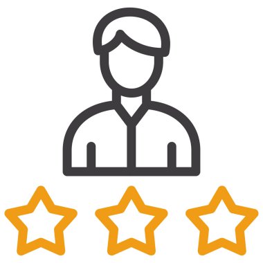 Müşteri servisi. Web simgesi vektör illüstrasyonu