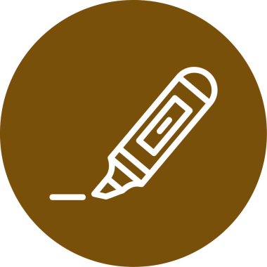 Kalem simgesi, vektör illüstrasyonu