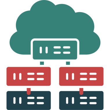 bulut hesaplama vektörü illüstrasyonu