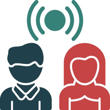 iş insanları simgesi, vektör illüstrasyonu