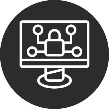 veri merkezi simgesi vektör illüstrasyonu