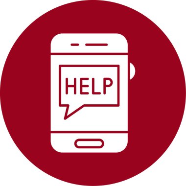 yardım hattı ikon vektör illüstrasyonu