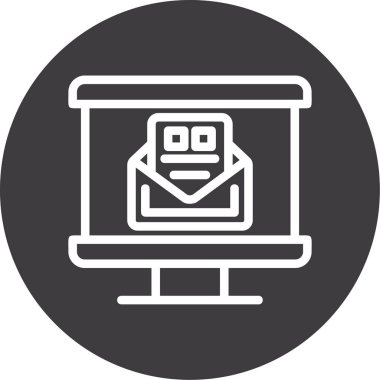 dizüstü bilgisayar web simgesi basit illüstrasyon