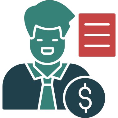 işletme finansmanı düz stil simgesi