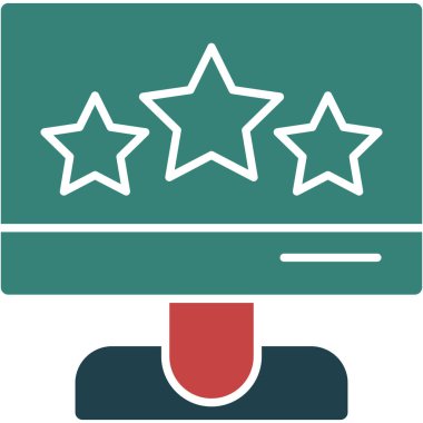 yıldız simgesi vektör illüstrasyonu