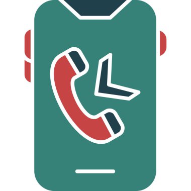 telefon arama simgesi, vektör illüstrasyonu