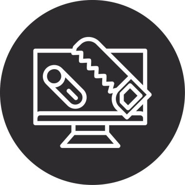 Modern simgenin vektör illüstrasyonu