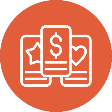 Dolar. Web simgesi basit illüstrasyon