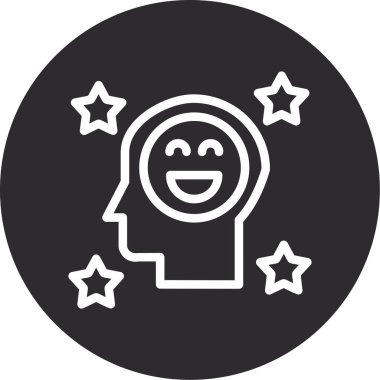 Yüzü olan bir yıldızın vektör çizimi