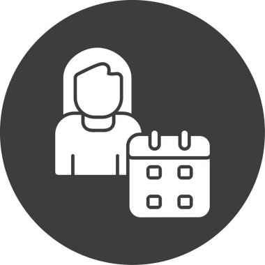 iş adamı simgesi, basit vektör illüstrasyonu