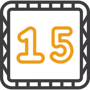 Takvim simgesinin vektör illüstrasyonu