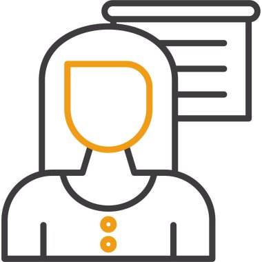 kullanıcı. Web simgesi basit illüstrasyon