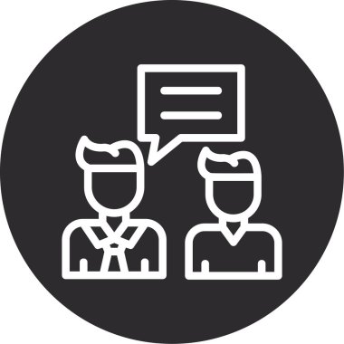 Müşteri hizmeti çizgisi vektör simgesi