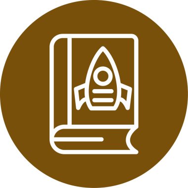 Roket. Web simgesi basit illüstrasyon