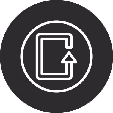 ok simgesinin vektör illüstrasyonu