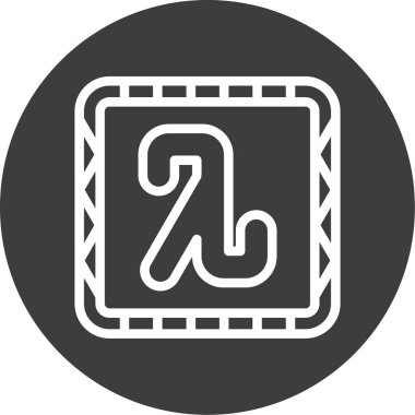 Tek bir simgenin vektör illüstrasyonu