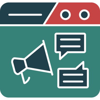 konuşma kabarcığı vektör çizimi