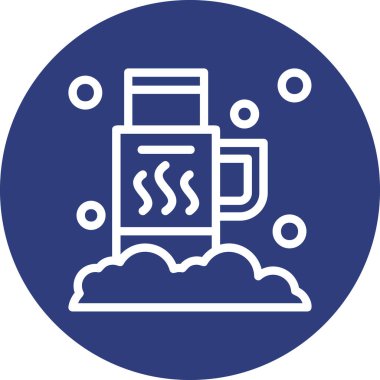 vektör Benzin İstasyonu Ico