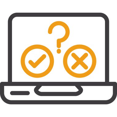 İşaret simgesini işaretle. Web için işaretleme vektör simgelerinin basit illüstrasyonu