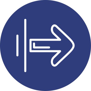 Web, mobil, bilgi grafikleri için sol yön ok simgesi