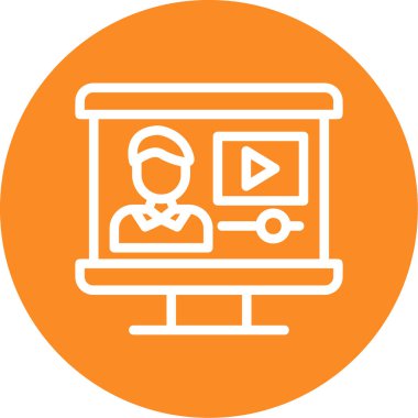 video simgesi vektör illüstrasyonu