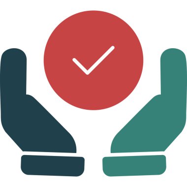 zaman düz simgesi, vektör, illüstrasyon