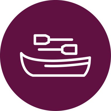 Gemi simgesinin vektör illüstrasyonu