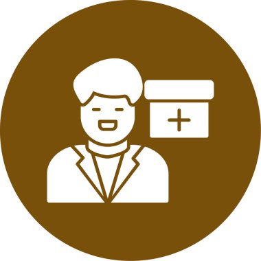 Bir kadın simgesinin vektör illüstrasyonu